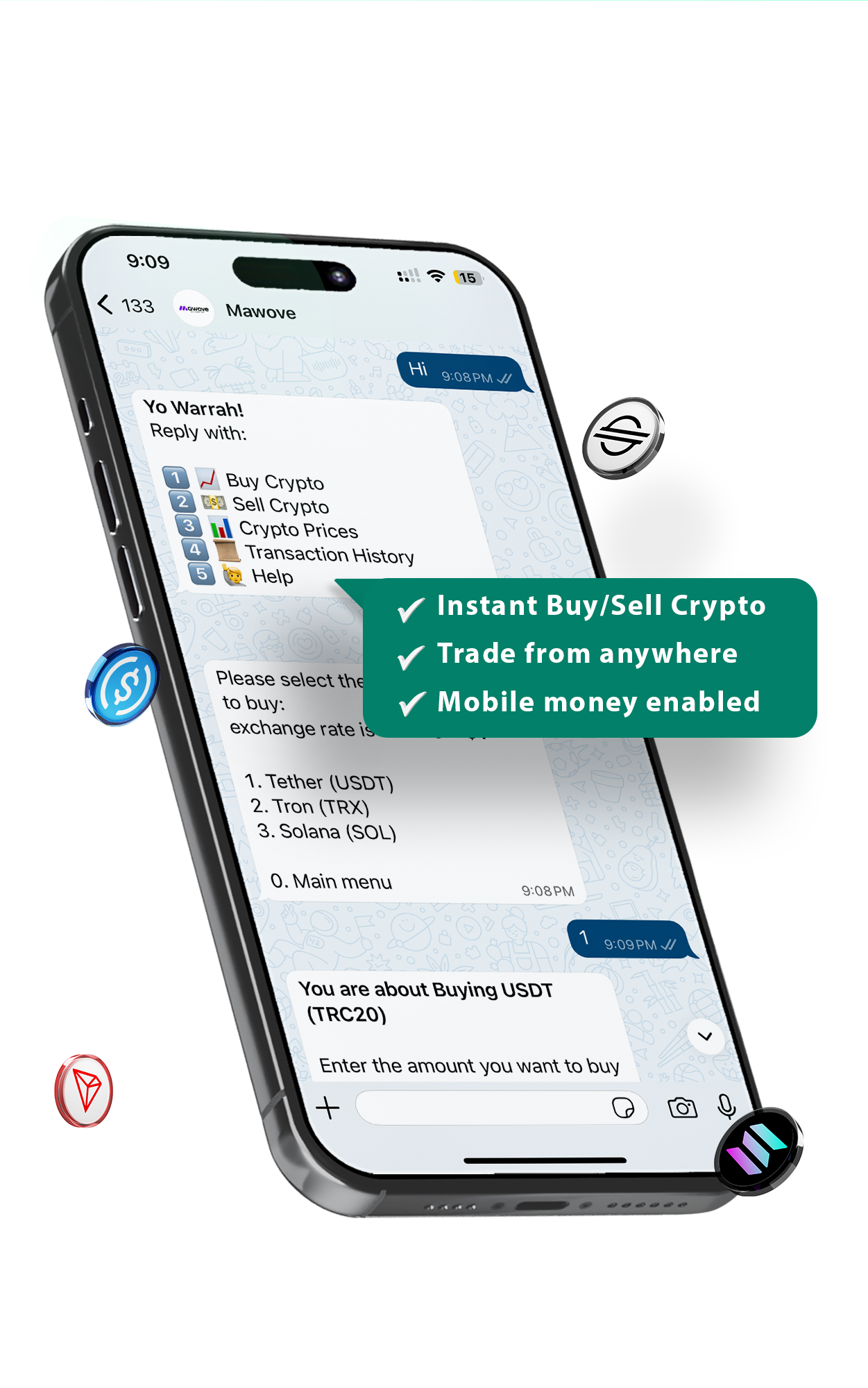 Mawove App Interface
